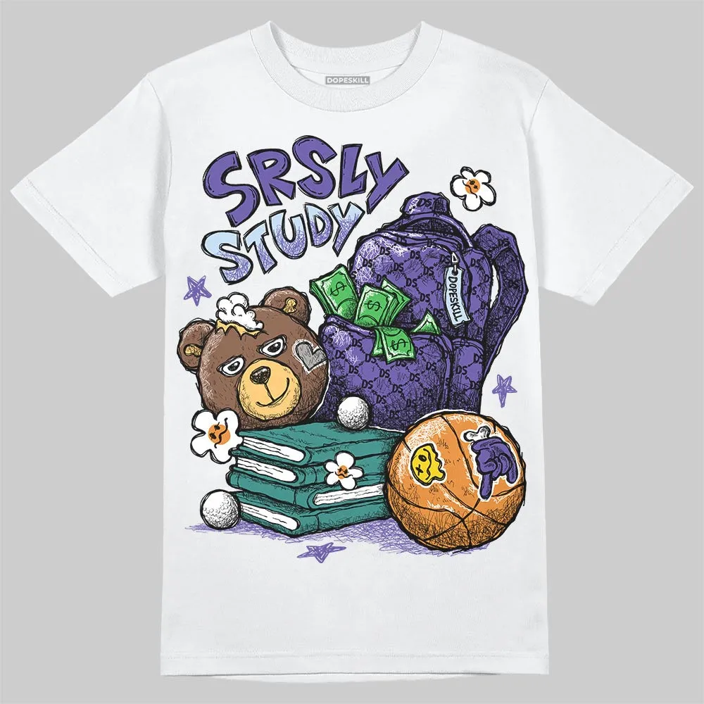 Grape 5s DopeSkill T-Shirt SRSLY Study Graphic sold by DopeSkill