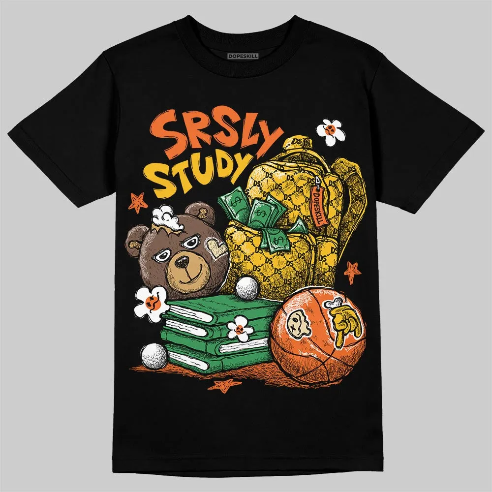 Orange Black White DopeSkill T-Shirt SRSLY Study Graphic sold by DopeSkill product image thumbnail 2