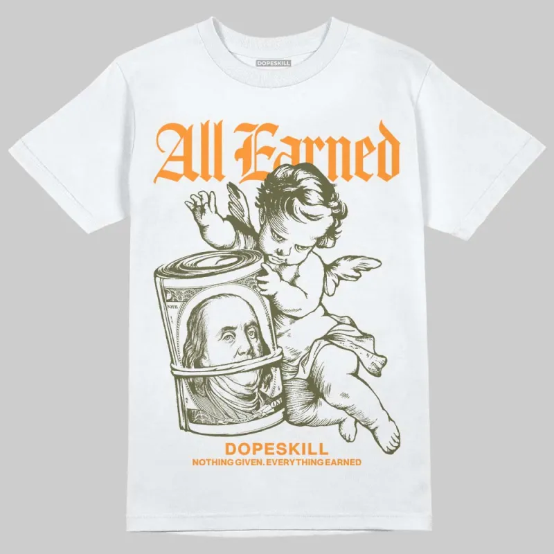 Olive 5s DopeSkill T-Shirt All Earned Graphic sold by DopeSkill