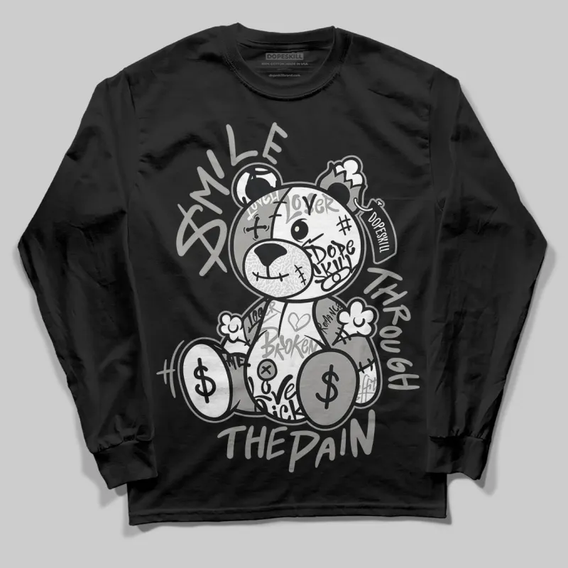 Pure Money 3s DopeSkill Long Sleeve T-Shirt Smile Through The Pain Graphic sold by DopeSkill