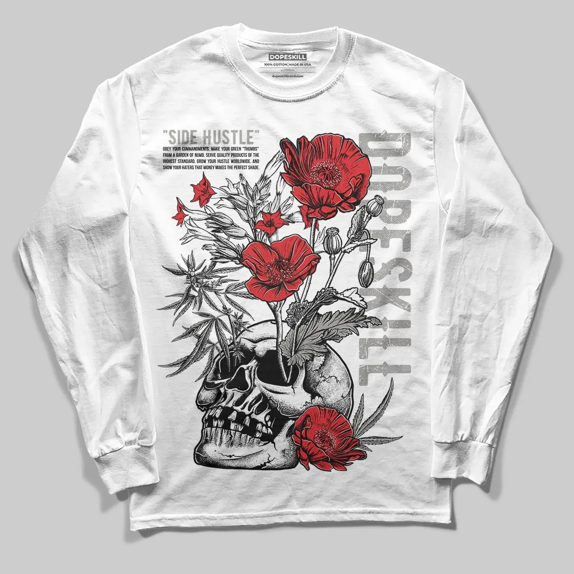 Pure Money 3s DopeSkill Long Sleeve T-Shirt Side Hustle Graphic sold by DopeSkill product image thumbnail 2