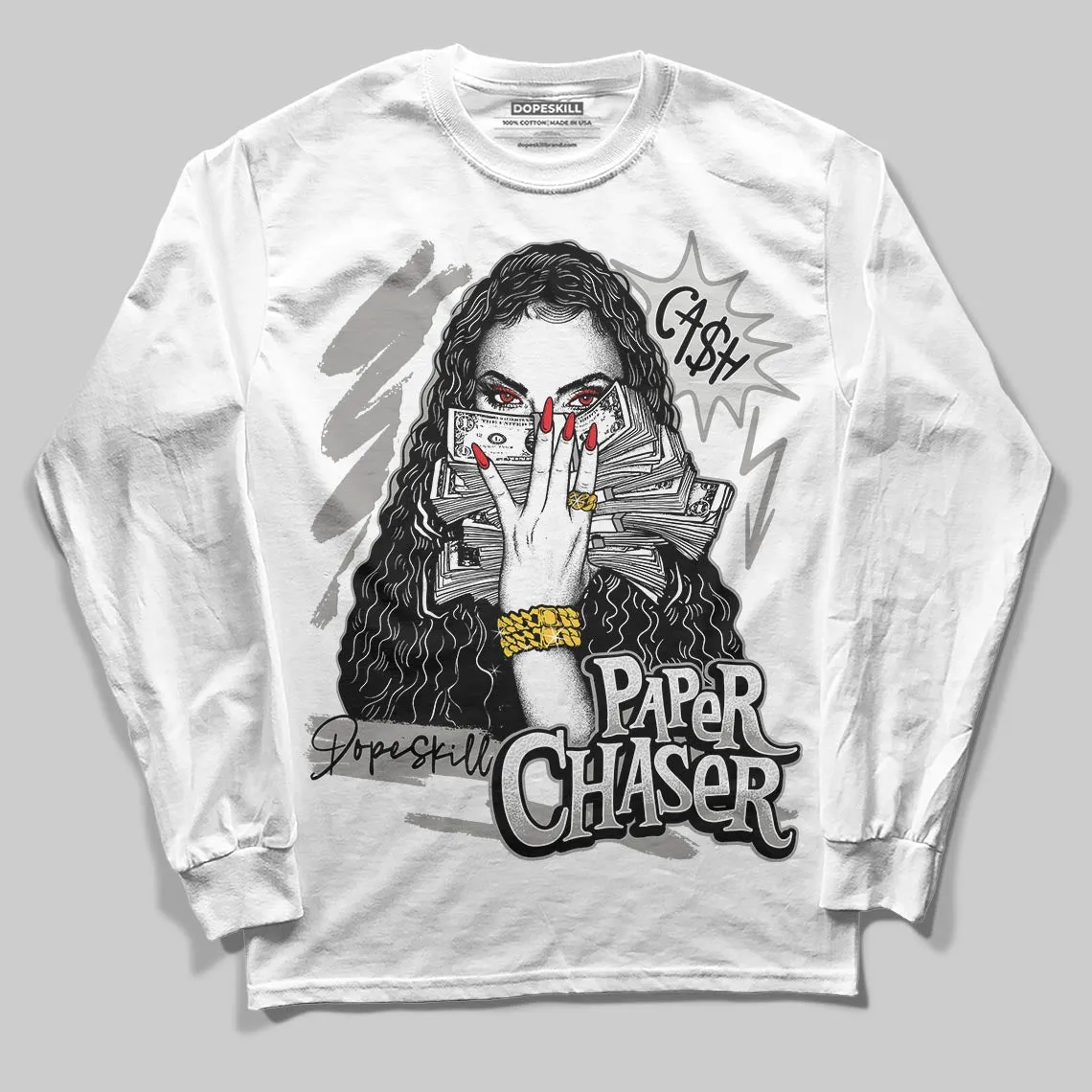 Pure Money 3s DopeSkill Long Sleeve T-Shirt NPC Graphic sold by DopeSkill product image thumbnail 2