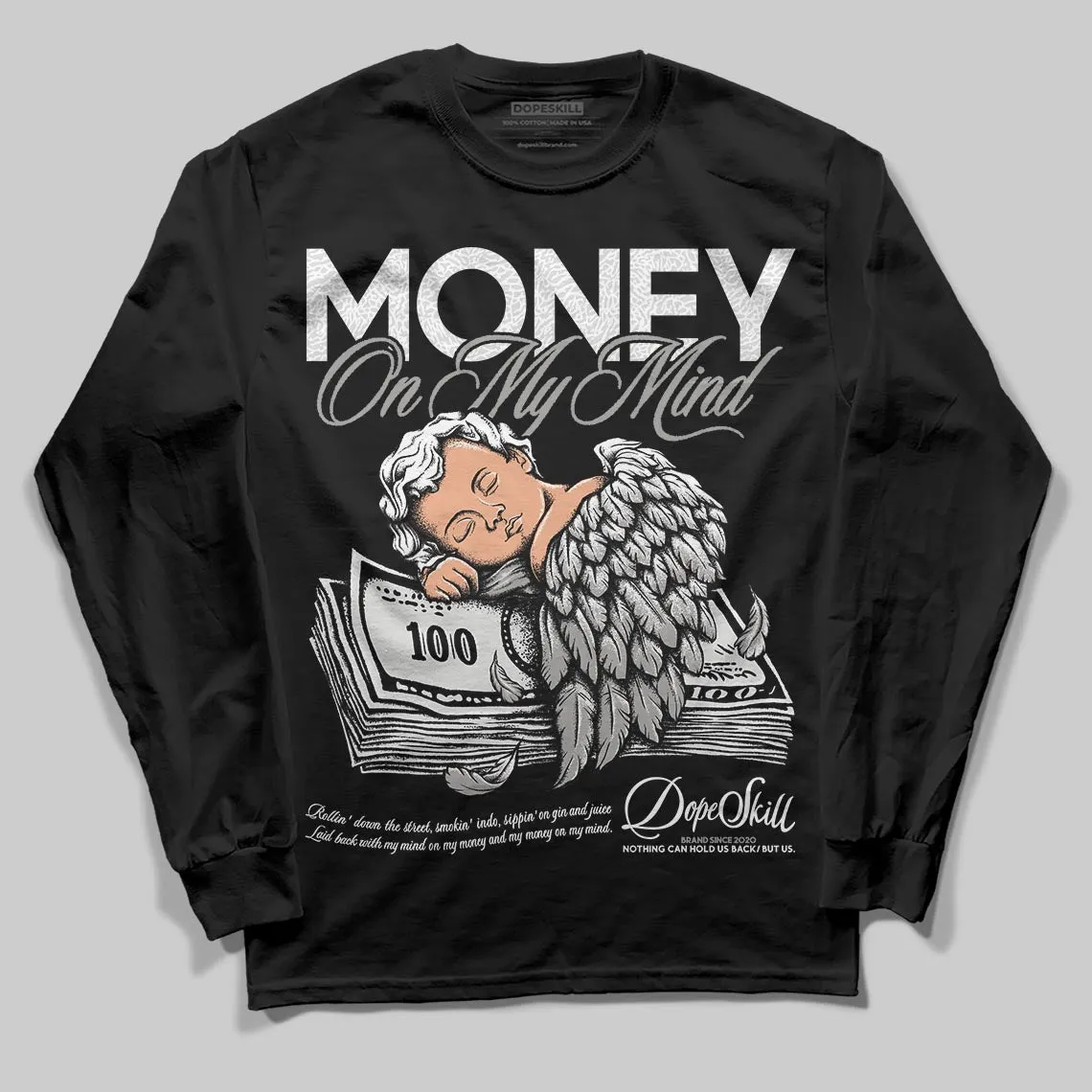 Pure Money 3s DopeSkill Long Sleeve T-Shirt MOMM Graphic sold by DopeSkill