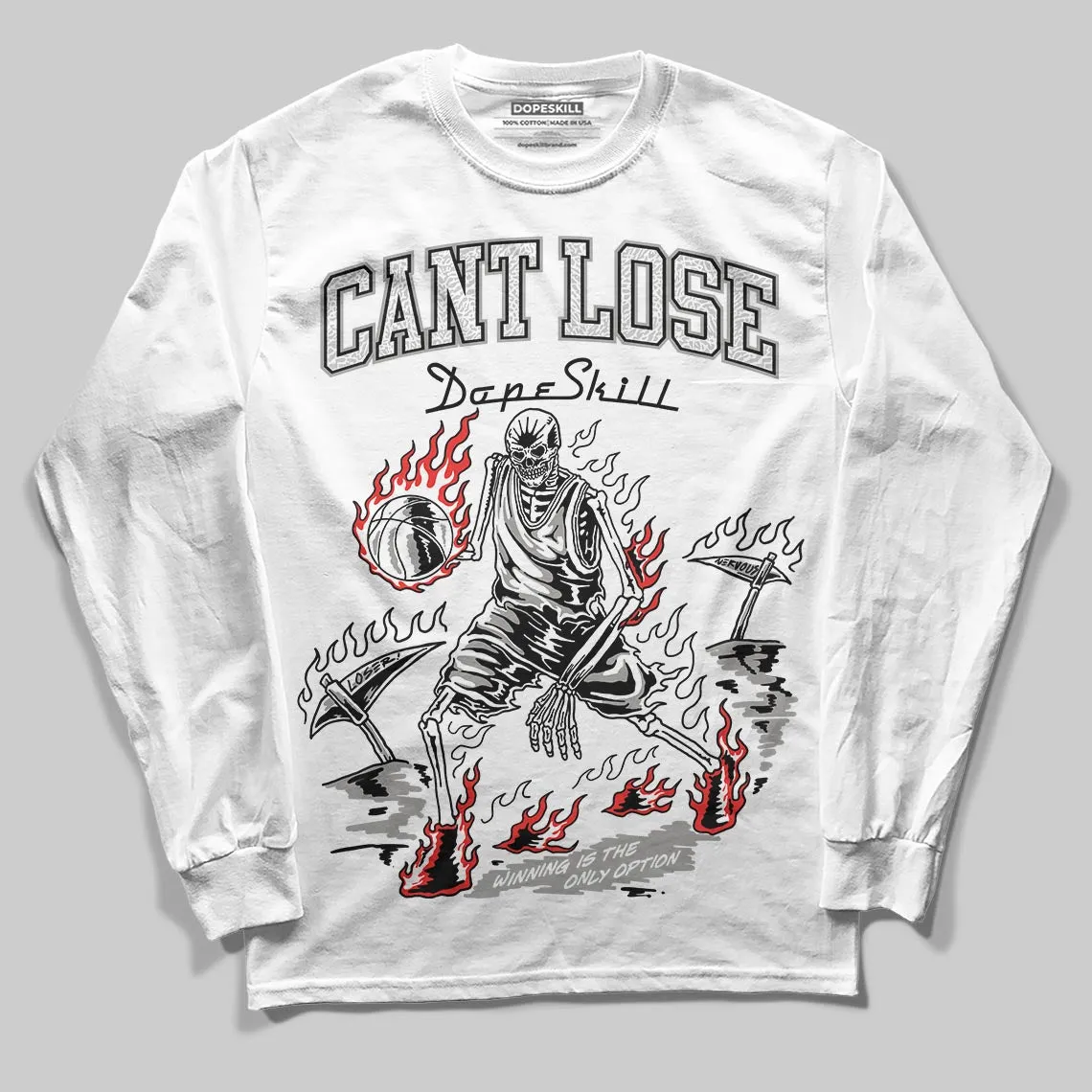 Pure Money 3s DopeSkill Long Sleeve T-Shirt Cant Lose Graphic sold by DopeSkill product image thumbnail 2