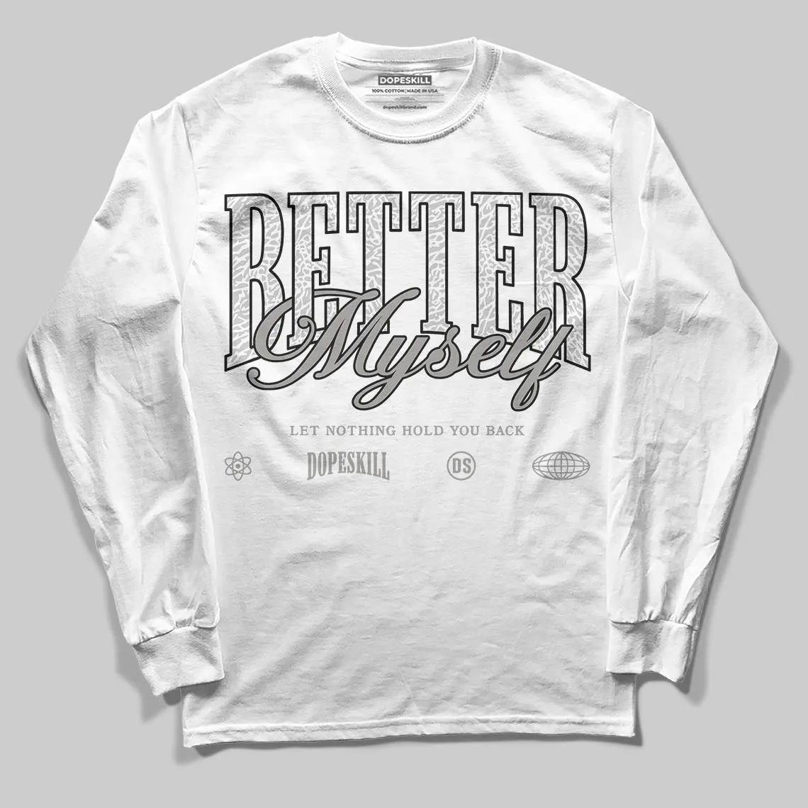 Pure Money 3s DopeSkill Long Sleeve T-Shirt Better Myself Graphic sold by DopeSkill product image thumbnail 2