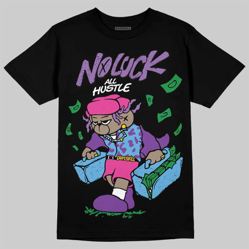 PURPLE Collection DopeSkill T-Shirt No Luck, All Hustle Graphic sold by DopeSkill