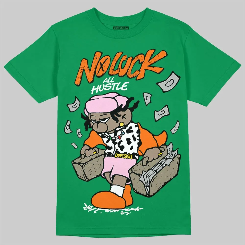 Green Collection DopeSkill T-Shirt No Luck, All Hustle Graphic sold by DopeSkill product image thumbnail 3