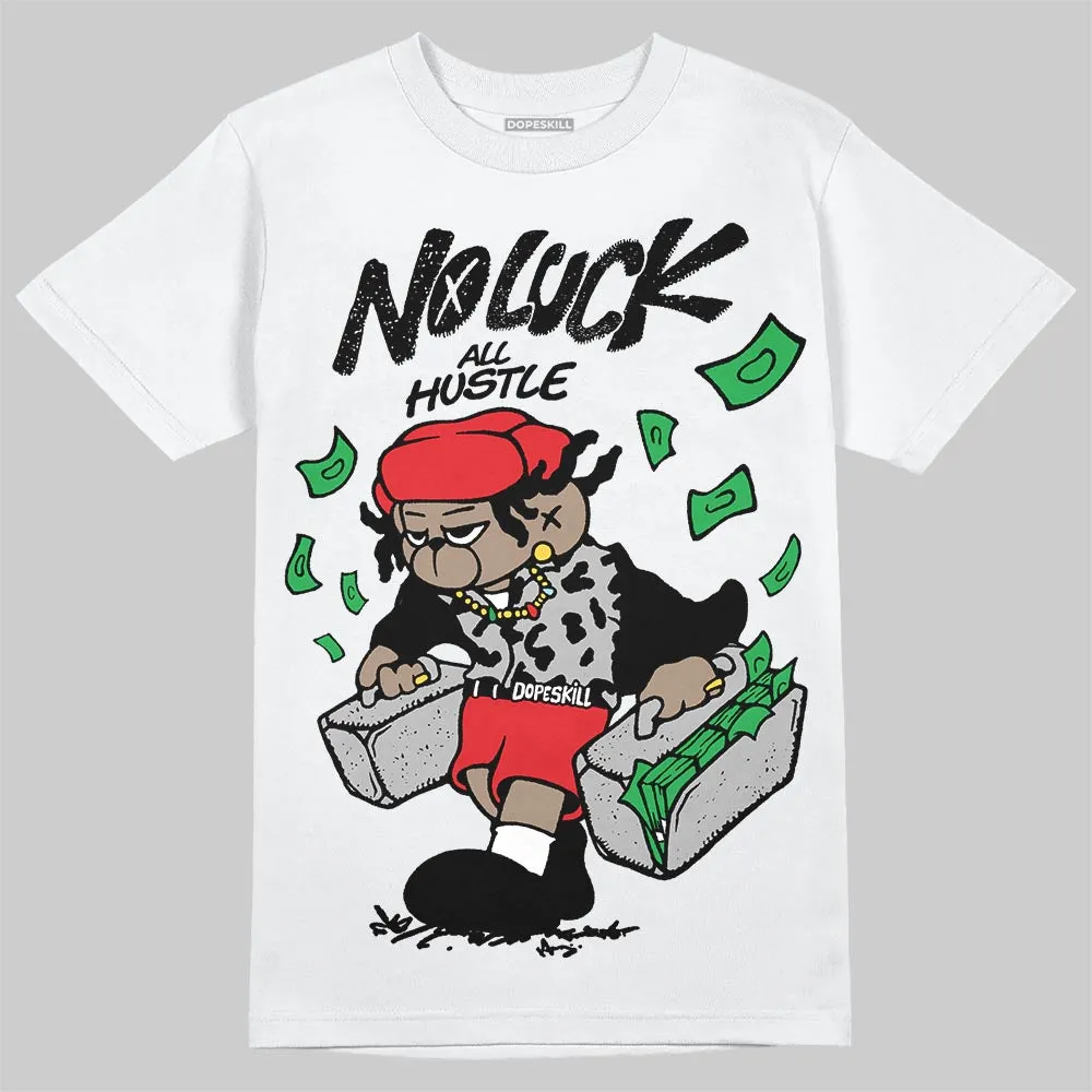 Black and White Collection DopeSkill T-Shirt No Luck, All Hustle Graphic sold by DopeSkill product image thumbnail 2