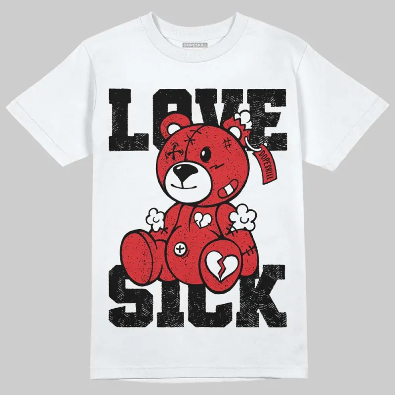 Red Cement 4S DopeSkill T-Shirt Love Sick Graphic sold by DopeSkill