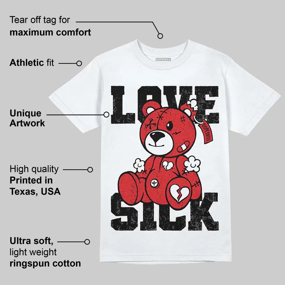 Red Cement 4S DopeSkill T-Shirt Love Sick Graphic sold by DopeSkill product image thumbnail 3