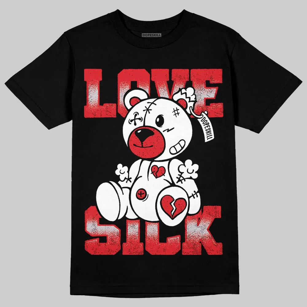 Red Cement 4S DopeSkill T-Shirt Love Sick Graphic sold by DopeSkill product image thumbnail 2