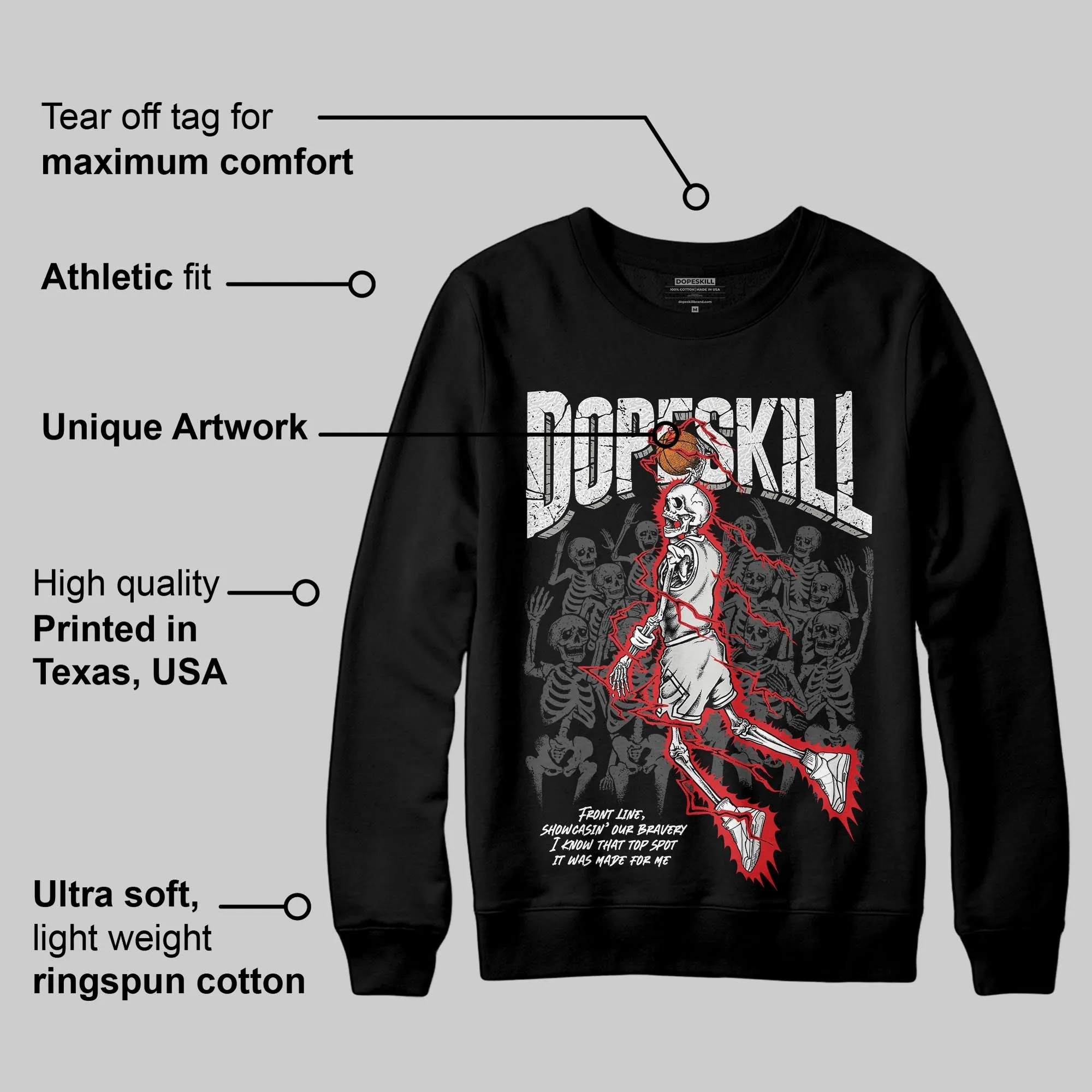 Pure Money 3s DopeSkill Sweatshirt Thunder Dunk Graphic sold by DopeSkill product image thumbnail 3