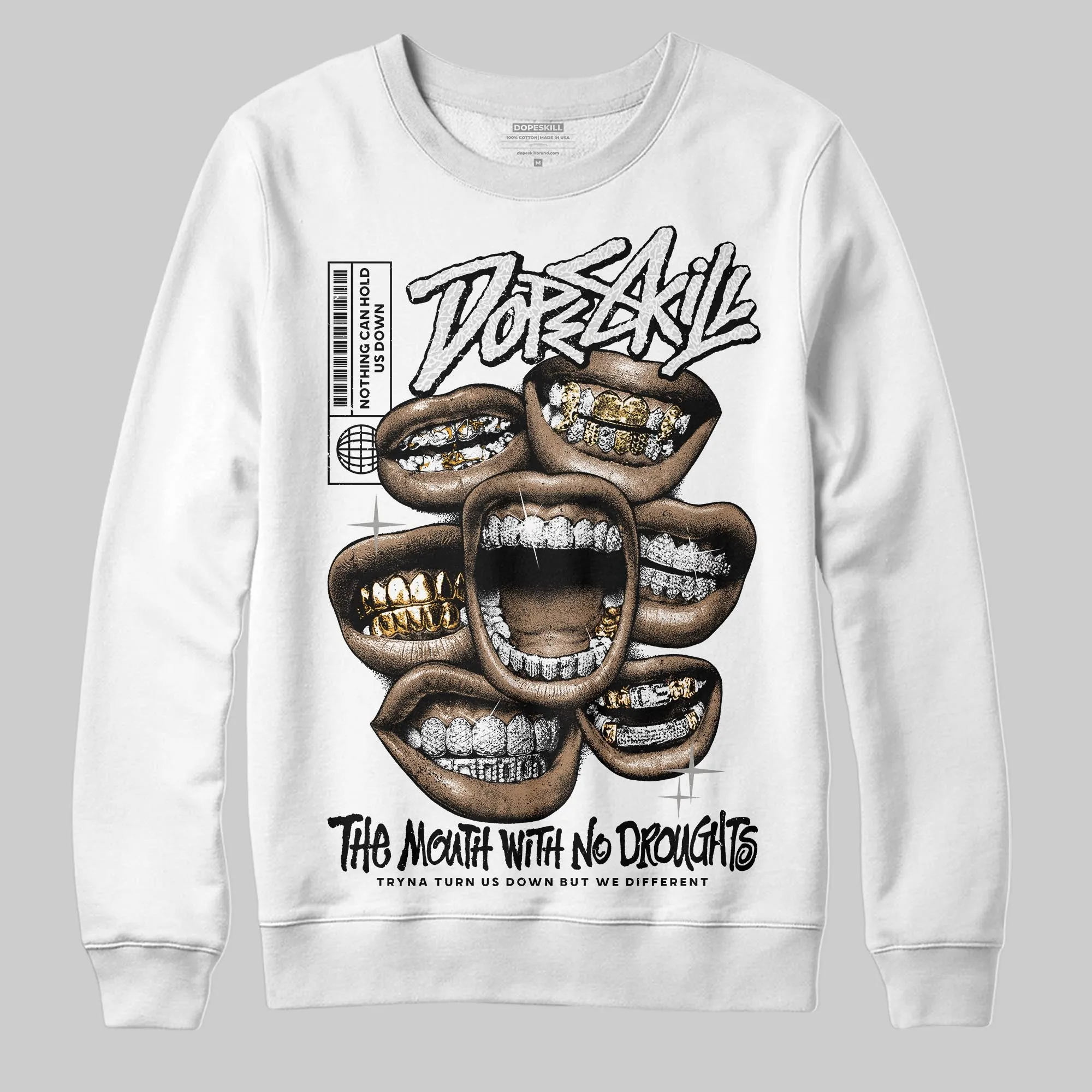Pure Money 3s DopeSkill Sweatshirt The Mouth With No Droughts Graphic sold by DopeSkill product image thumbnail 2