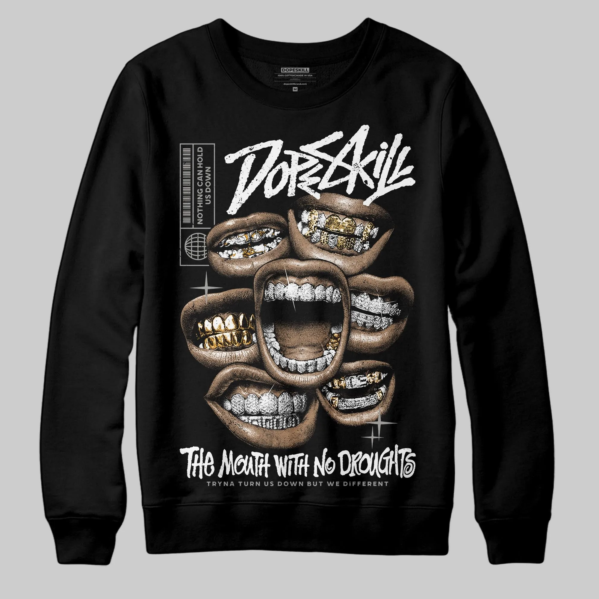 Pure Money 3s DopeSkill Sweatshirt The Mouth With No Droughts Graphic sold by DopeSkill