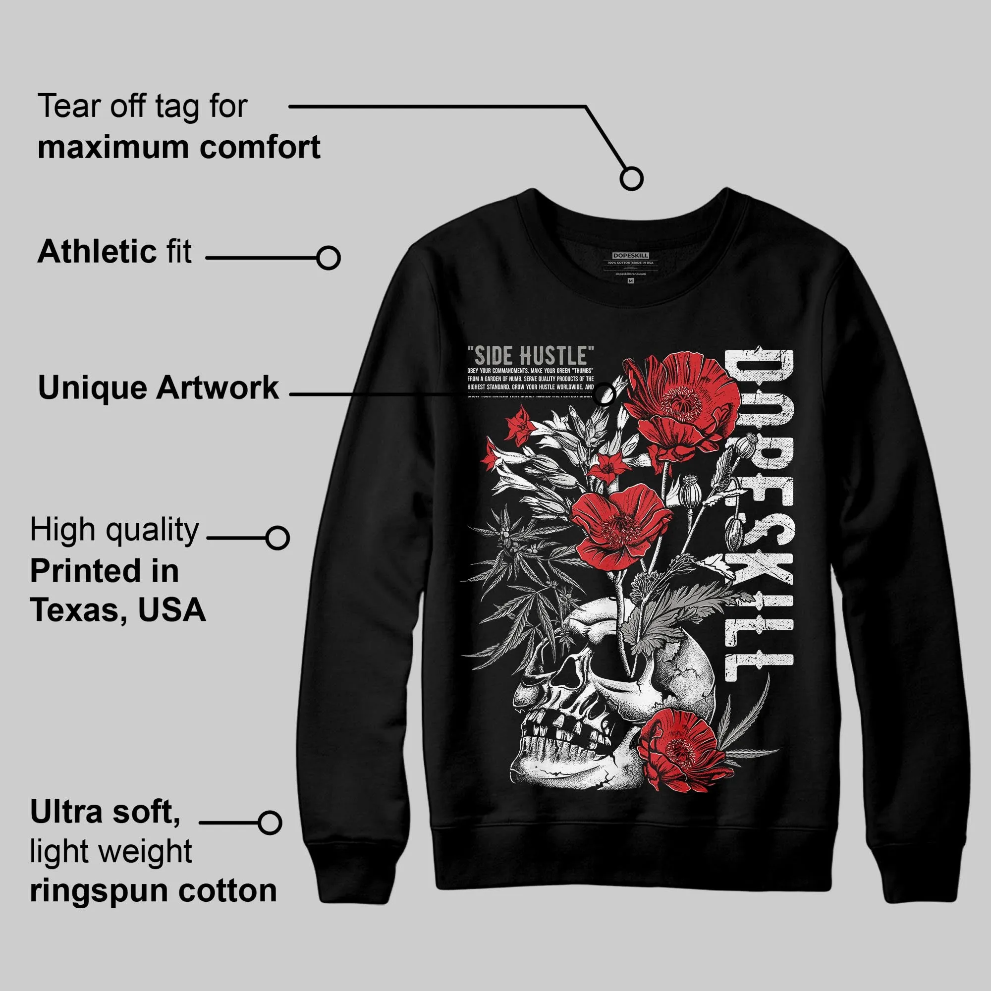 Pure Money 3s DopeSkill Sweatshirt Side Hustle Graphic sold by DopeSkill product image thumbnail 3