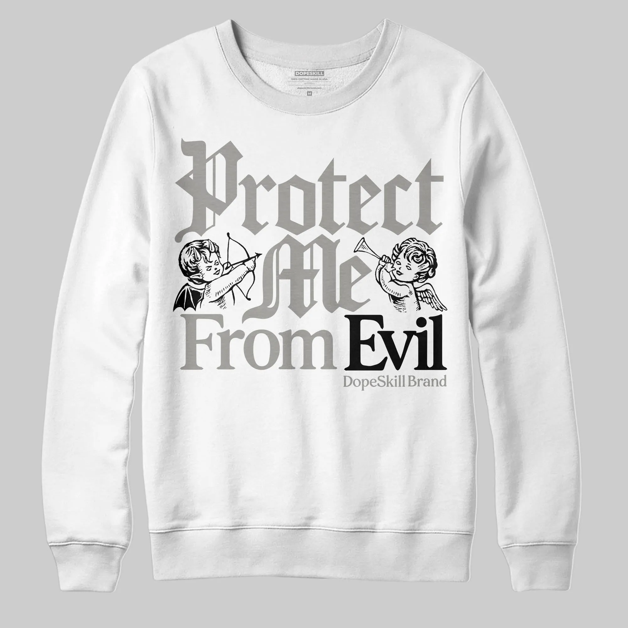 Pure Money 3s DopeSkill Sweatshirt Protect Me From Evil Graphic sold by DopeSkill product image thumbnail 2