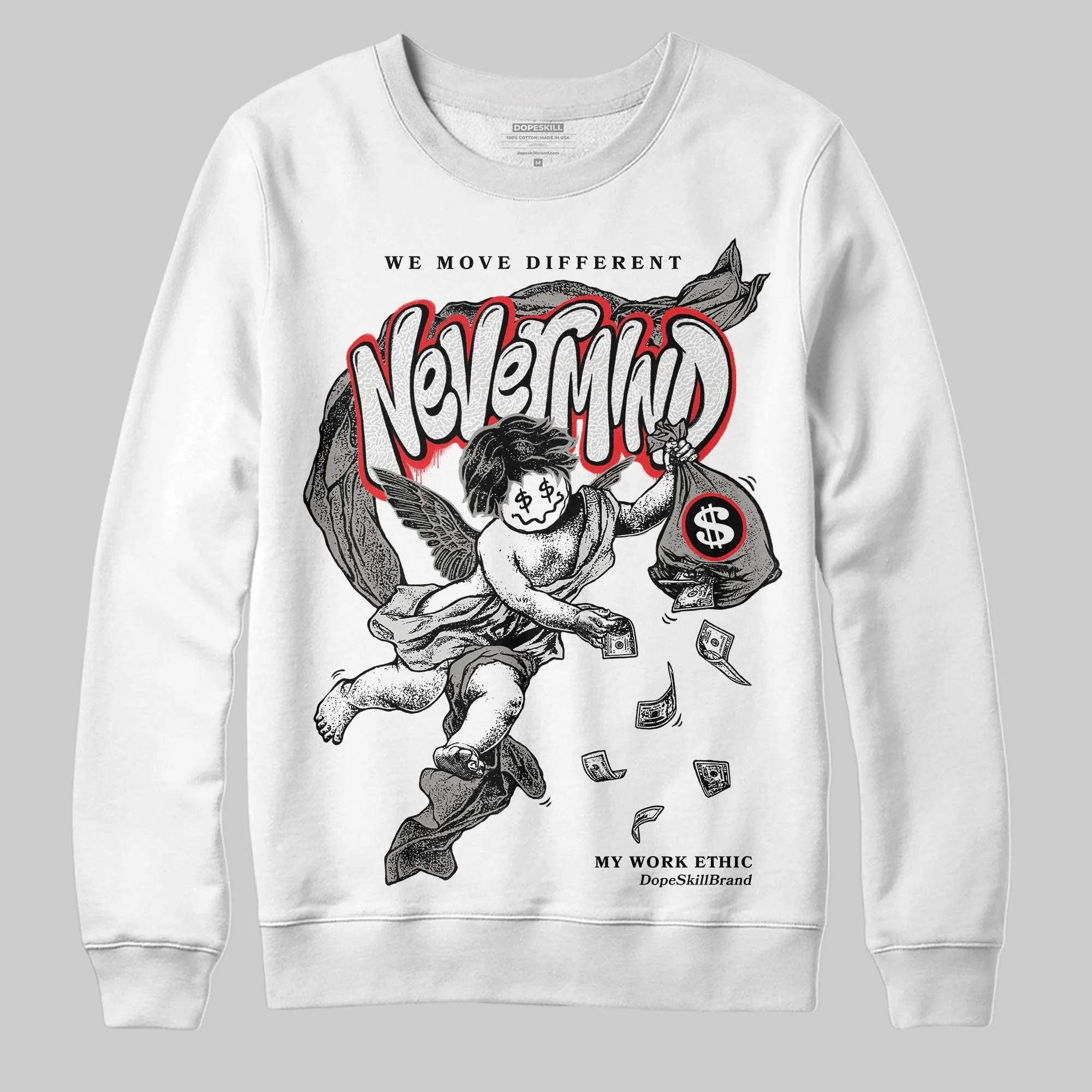 Pure Money 3s DopeSkill Sweatshirt Nevermind Graphic sold by DopeSkill product image thumbnail 2