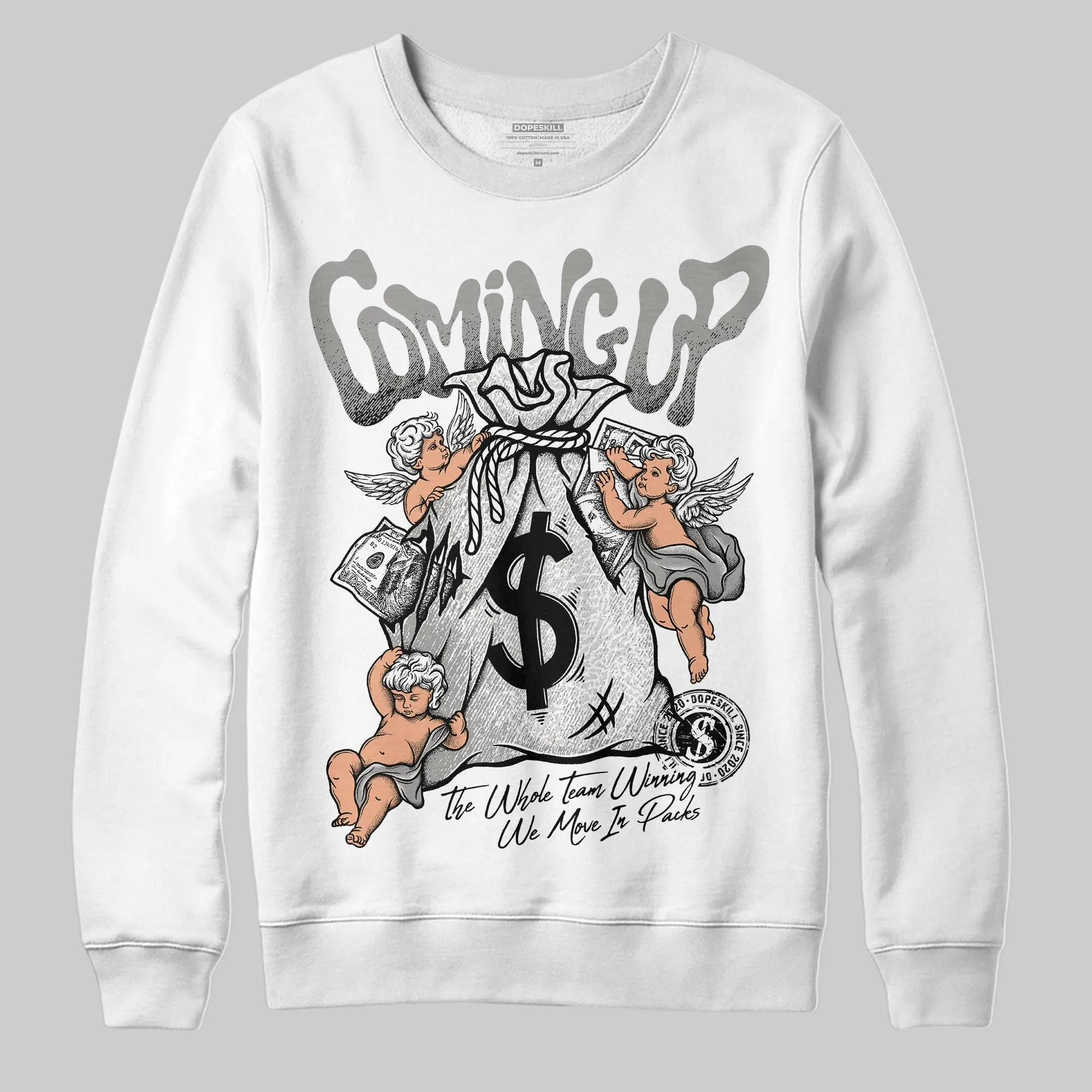 Pure Money 3s DopeSkill Sweatshirt Money Bag Coming Up Graphic sold by DopeSkill product image thumbnail 2