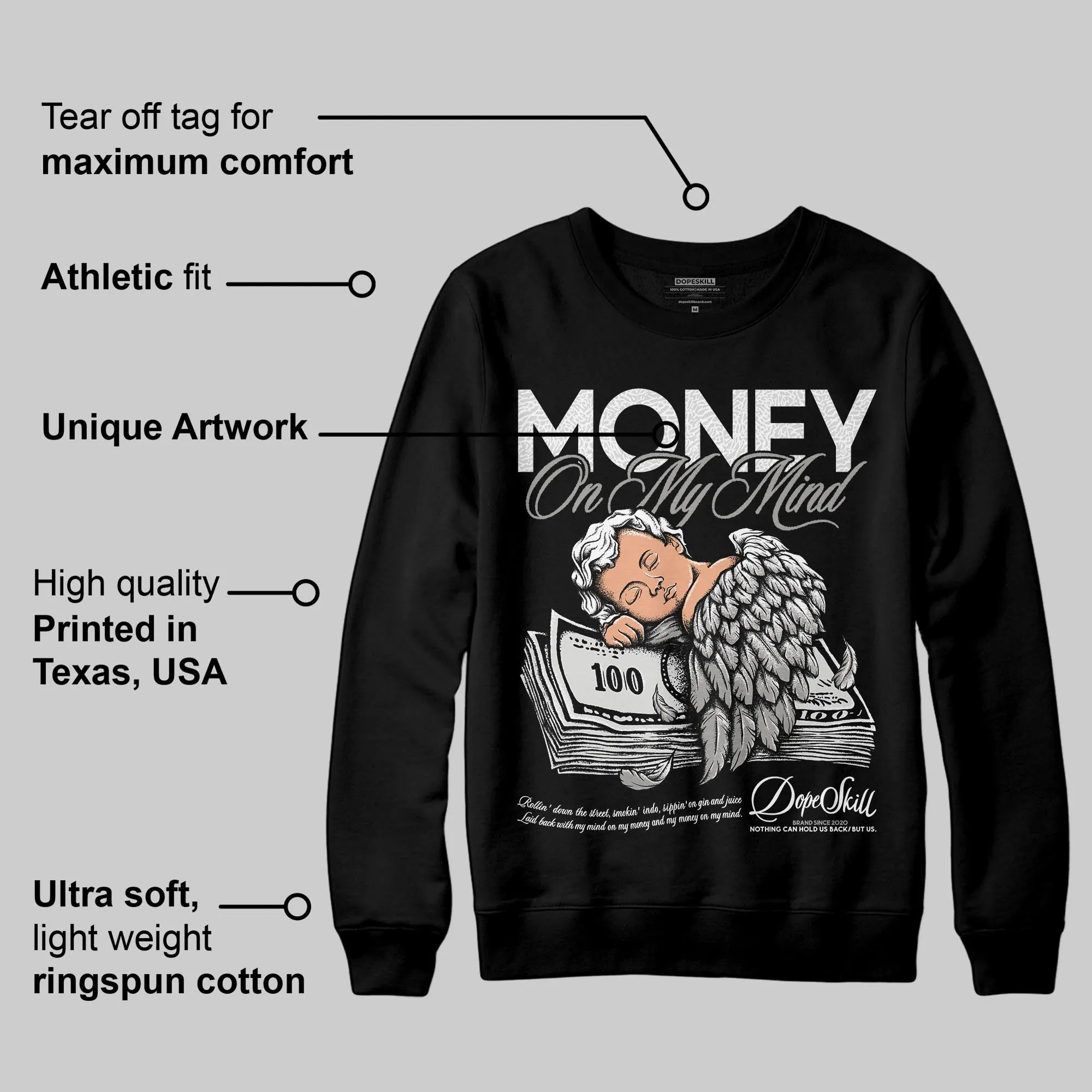 Pure Money 3s DopeSkill Sweatshirt MOMM Graphic sold by DopeSkill product image thumbnail 3
