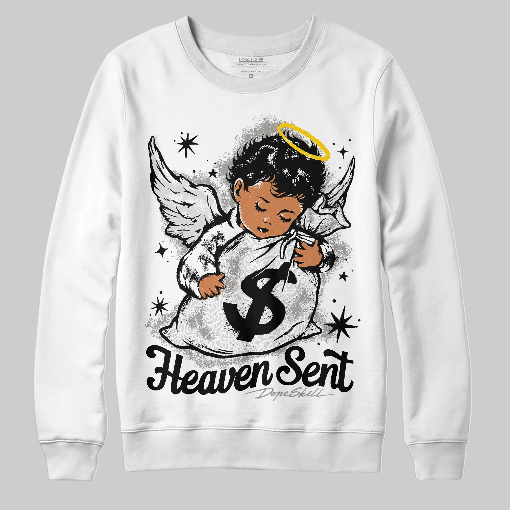 Pure Money 3s DopeSkill Sweatshirt Heaven Sent Graphic sold by DopeSkill product image thumbnail 2