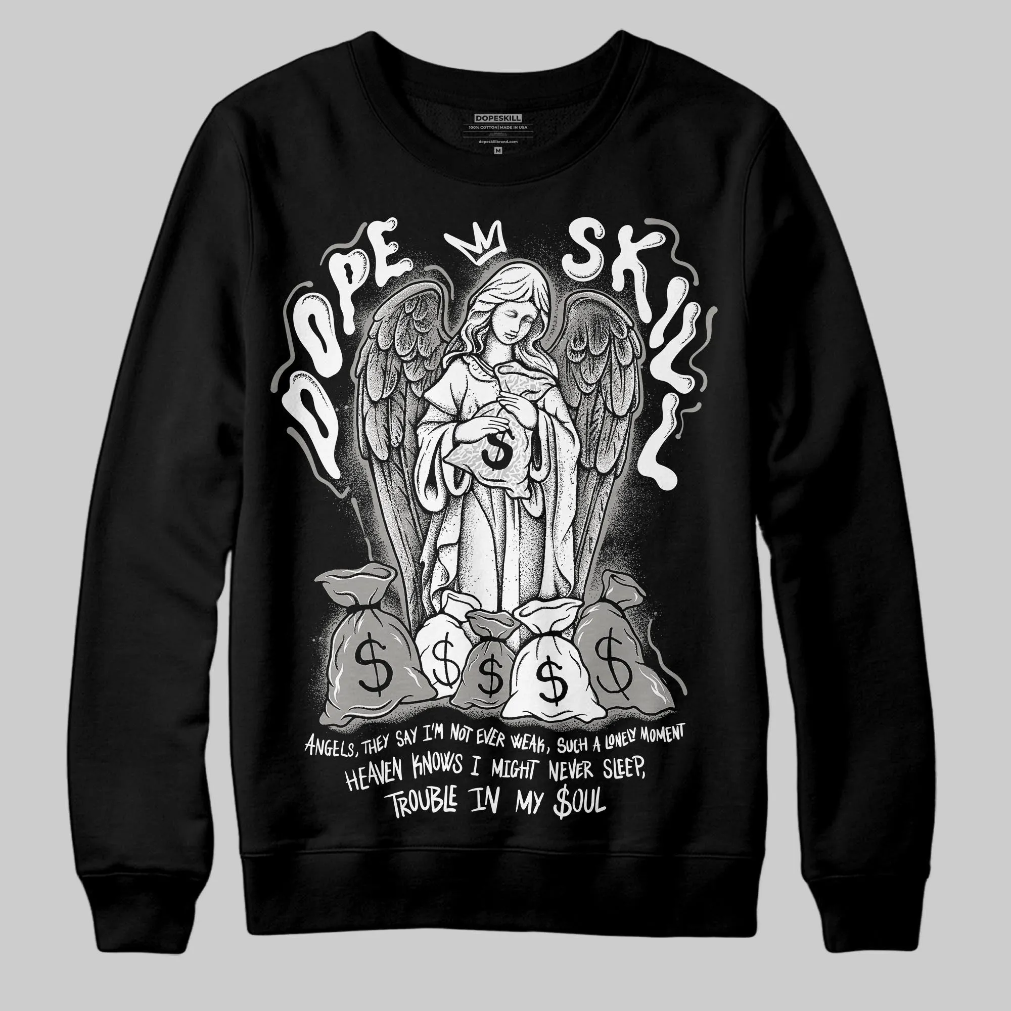 Pure Money 3s DopeSkill Sweatshirt Angels Graphic sold by DopeSkill