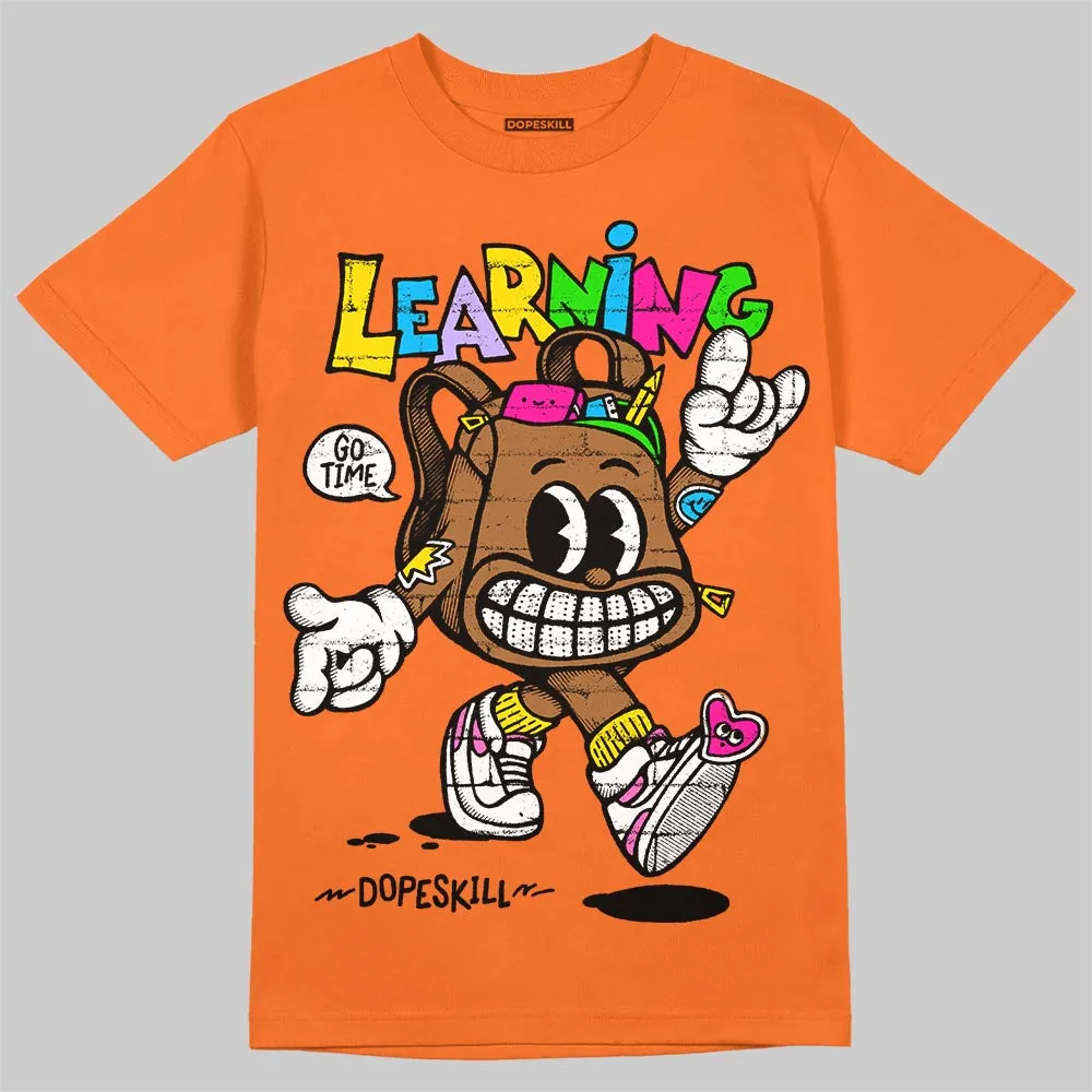 Orange Black White DopeSkill T-Shirt Learning Graphic sold by DopeSkill product image thumbnail 3
