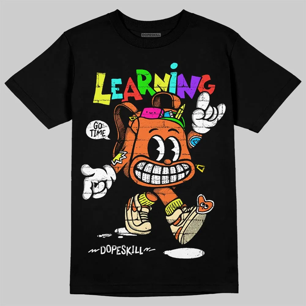 Orange Black White DopeSkill T-Shirt Learning Graphic sold by DopeSkill product image thumbnail 2