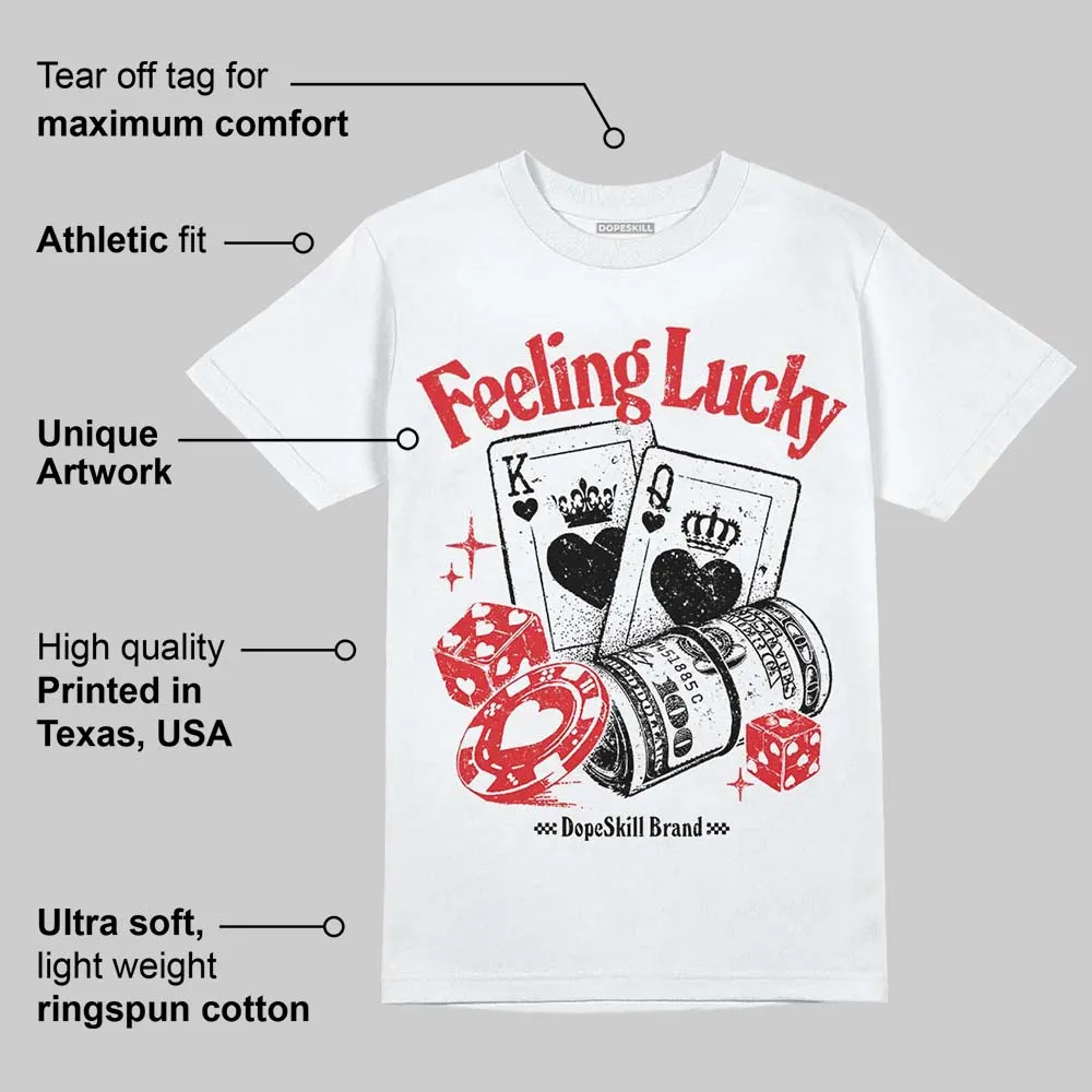 Red Cement 4S DopeSkill T-Shirt Feeling Lucky Graphic sold by DopeSkill product image thumbnail 3