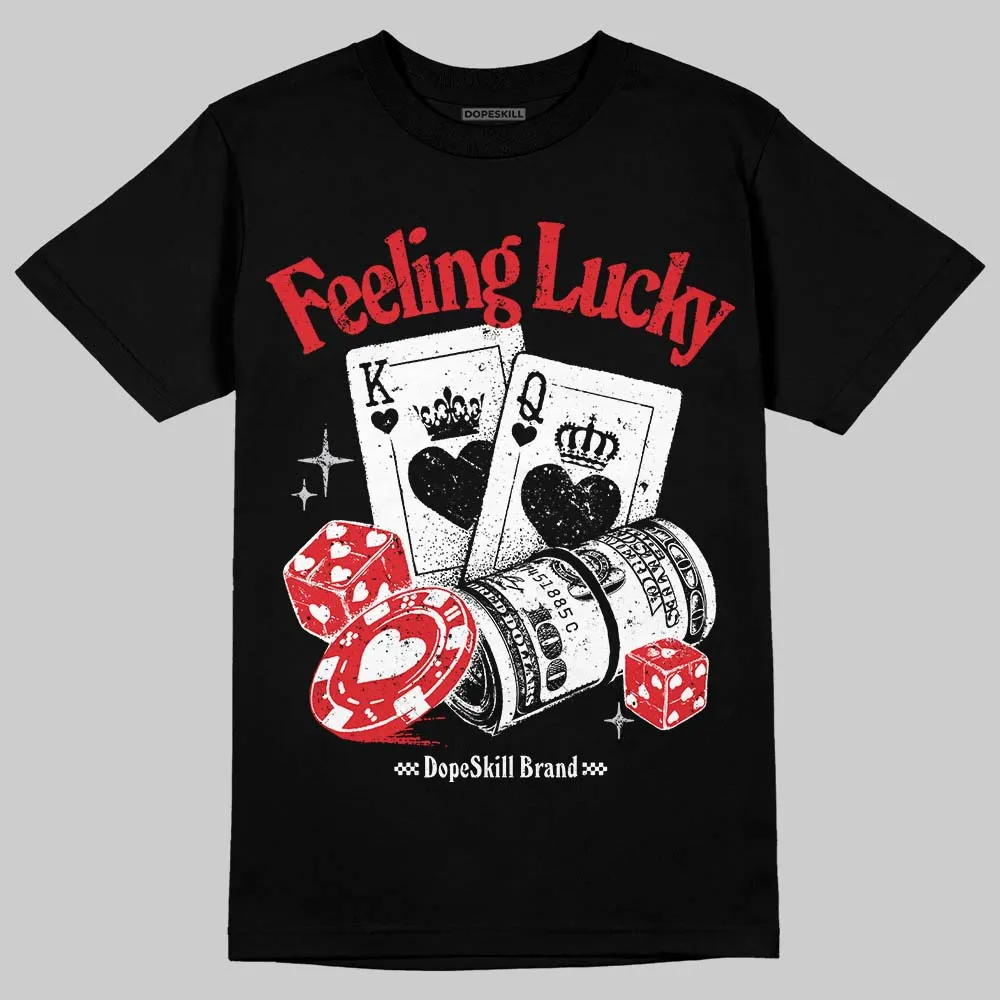 Red Cement 4S DopeSkill T-Shirt Feeling Lucky Graphic sold by DopeSkill product image thumbnail 2