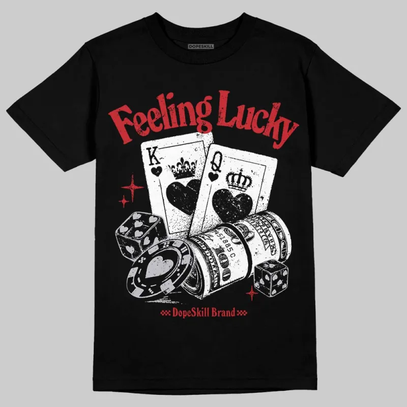 Black Metallic Reimagined 5s DopeSkill T-Shirt Feeling Lucky Graphic sold by DopeSkill