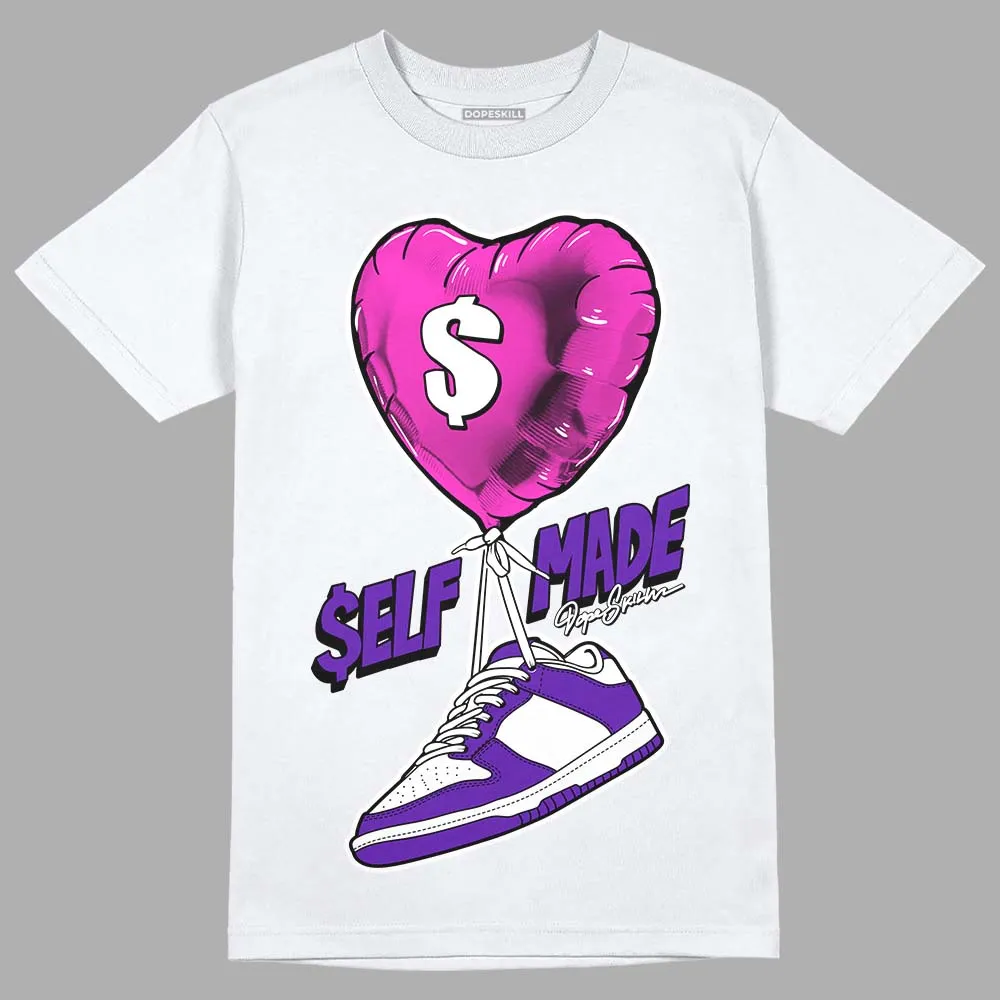 Dunk Purple Championship Court White DopeSkill T-Shirt Self Made Graphic sold by DopeSkill