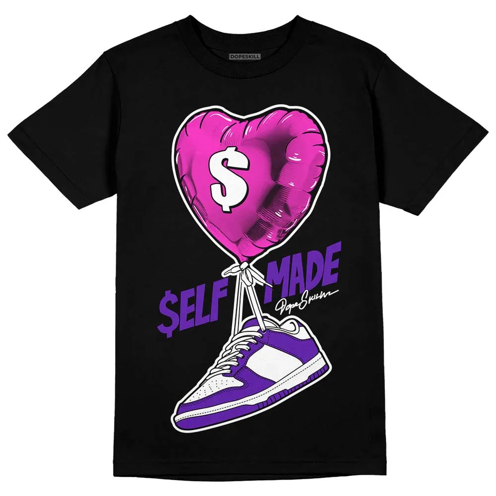 Dunk Purple Championship Court White DopeSkill T-Shirt Self Made Graphic sold by DopeSkill product image thumbnail 2