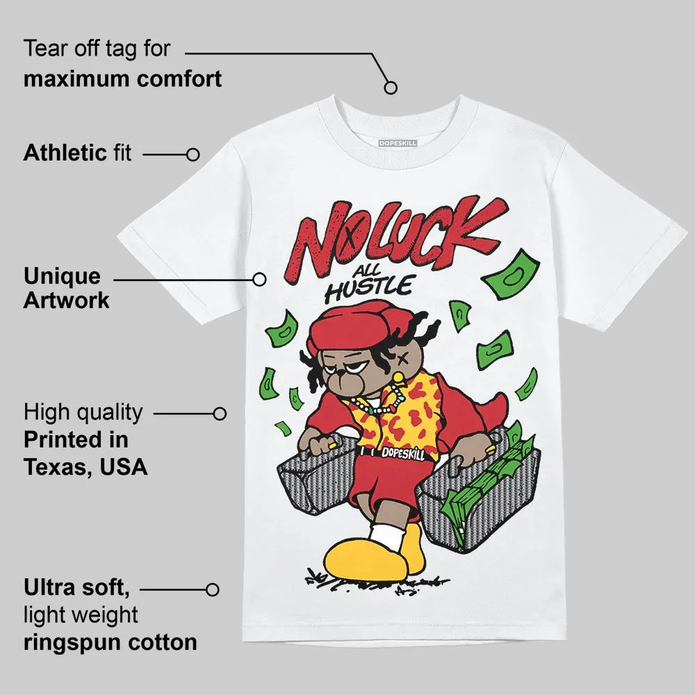 Ferrari 14s DopeSkill T-Shirt No Luck, All Hustle Graphic sold by DopeSkill product image thumbnail 4