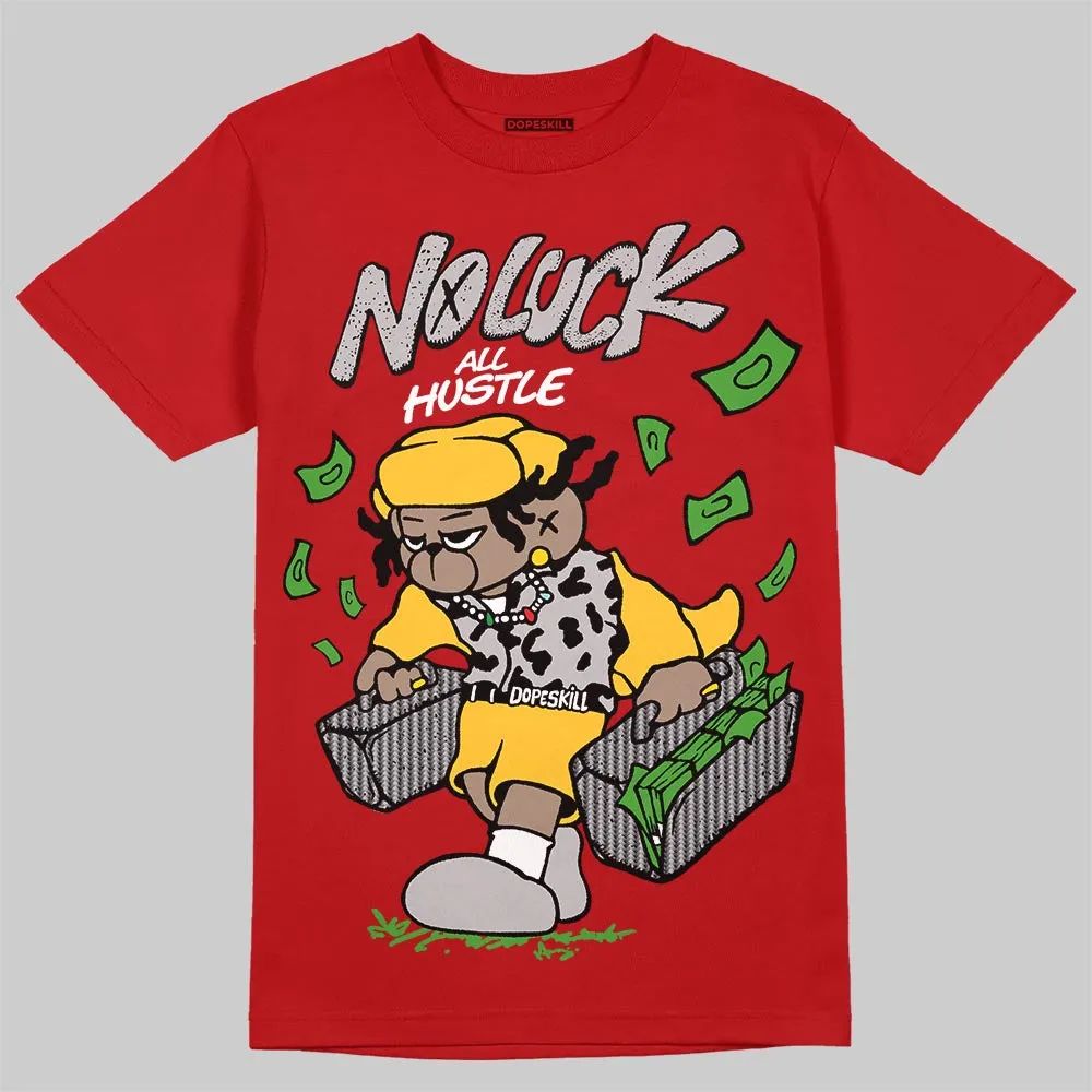 Ferrari 14s DopeSkill T-Shirt No Luck, All Hustle Graphic sold by DopeSkill product image thumbnail 3