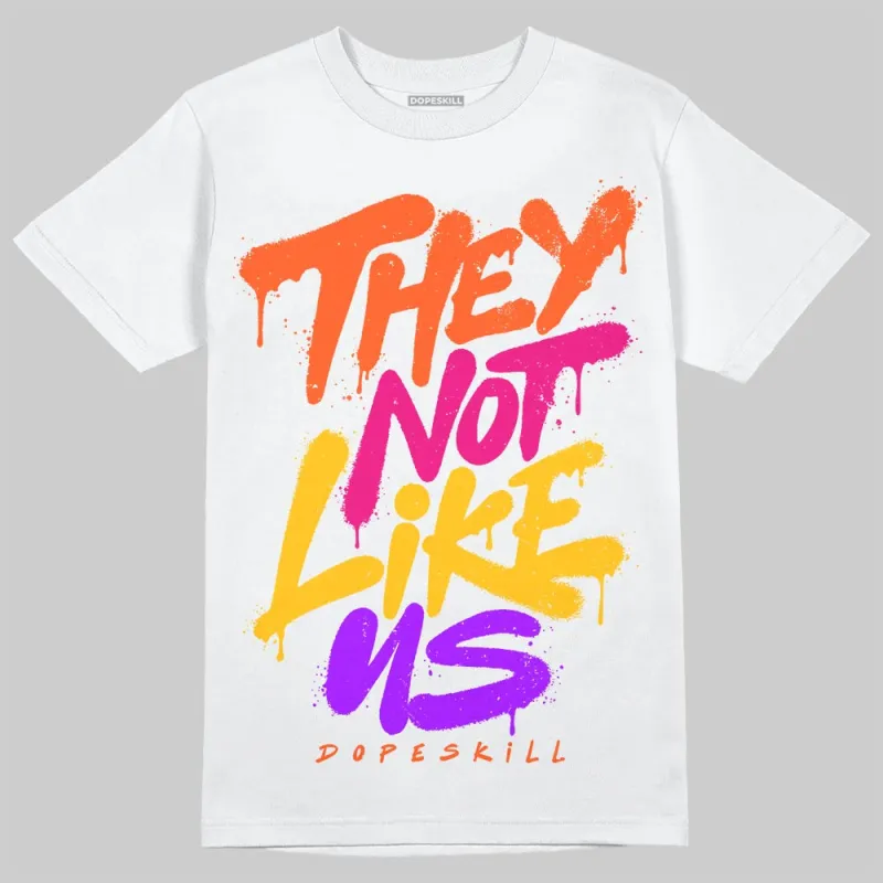 Orange Black White DopeSkill T-Shirt They Not Like Us Graphic sold by DopeSkill