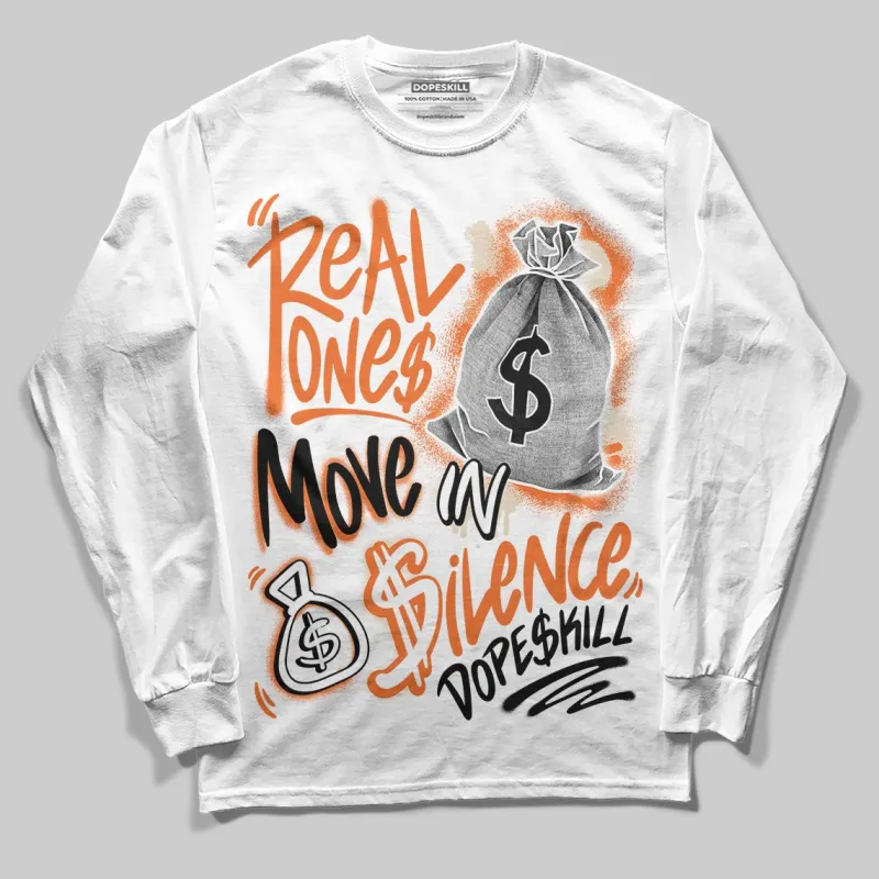 Starfish 3s DopeSkill Long Sleeve T-Shirt Real Ones Move In Silence Graphic sold by DopeSkill