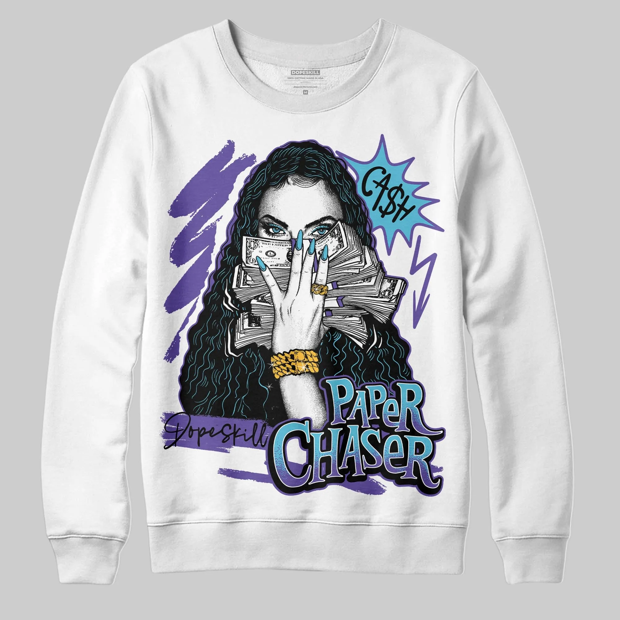 Aqua 8s DopeSkill Sweatshirt NPC Graphic sold by DopeSkill product image thumbnail 2