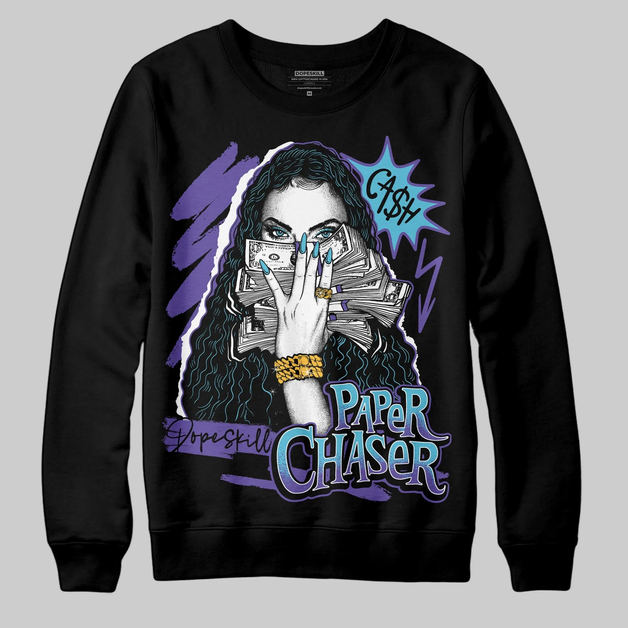 Aqua 8s DopeSkill Sweatshirt NPC Graphic sold by DopeSkill