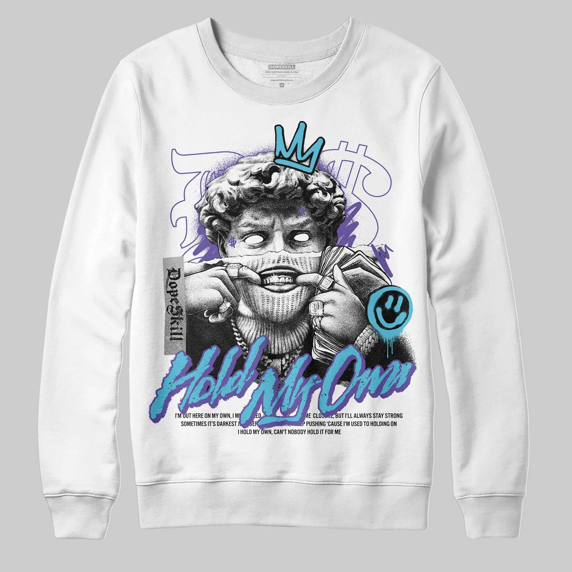 Aqua 8s DopeSkill Sweatshirt In My Way Graphic sold by DopeSkill product image thumbnail 2