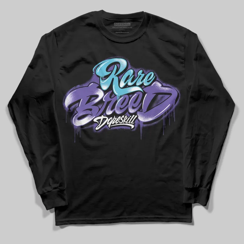 Aqua 8s DopeSkill Long Sleeve T-Shirt Rare Breed Type Graphic sold by DopeSkill