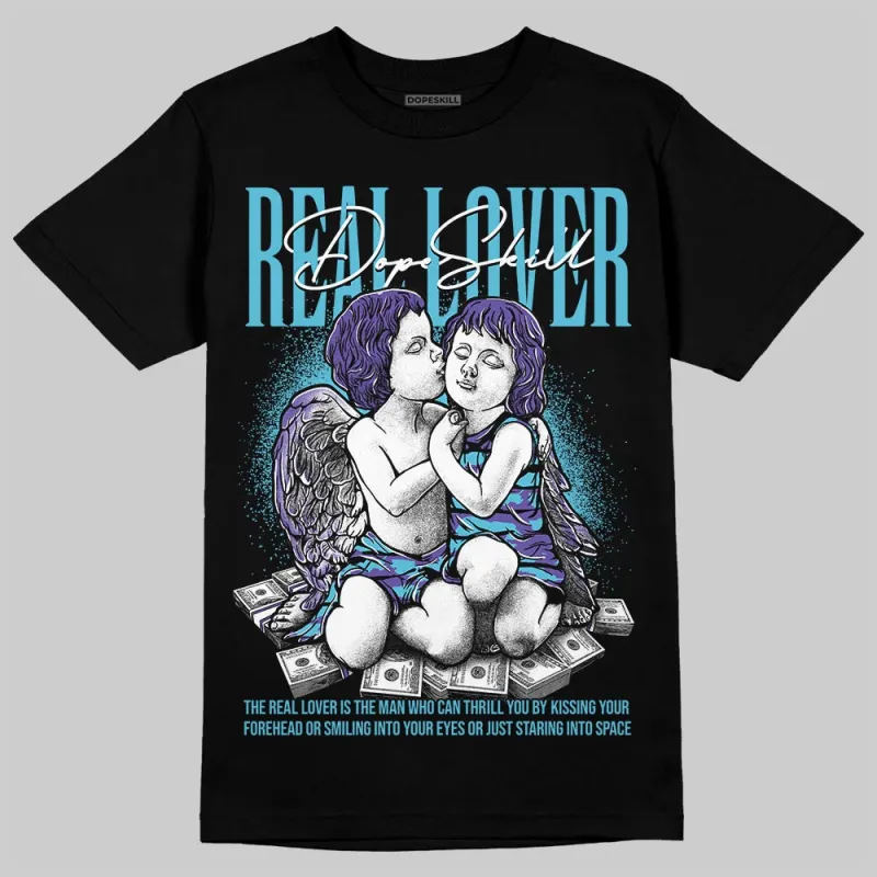 Aqua 8s DopeSkill T-Shirt Real Lover Graphic sold by DopeSkill
