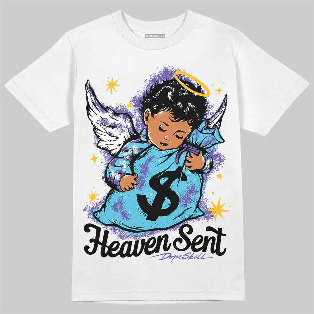 Aqua 8s DopeSkill T-Shirt Heaven Sent Graphic sold by DopeSkill product image thumbnail 2