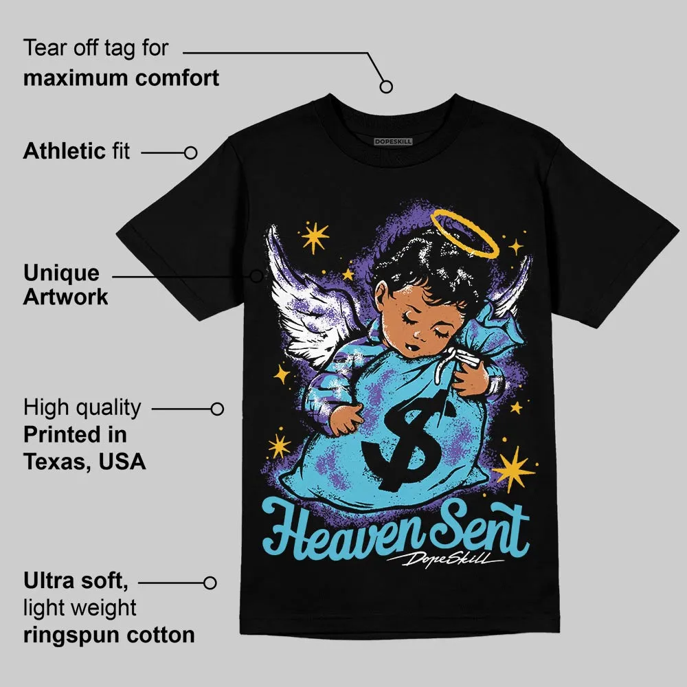 Aqua 8s DopeSkill T-Shirt Heaven Sent Graphic sold by DopeSkill product image thumbnail 3