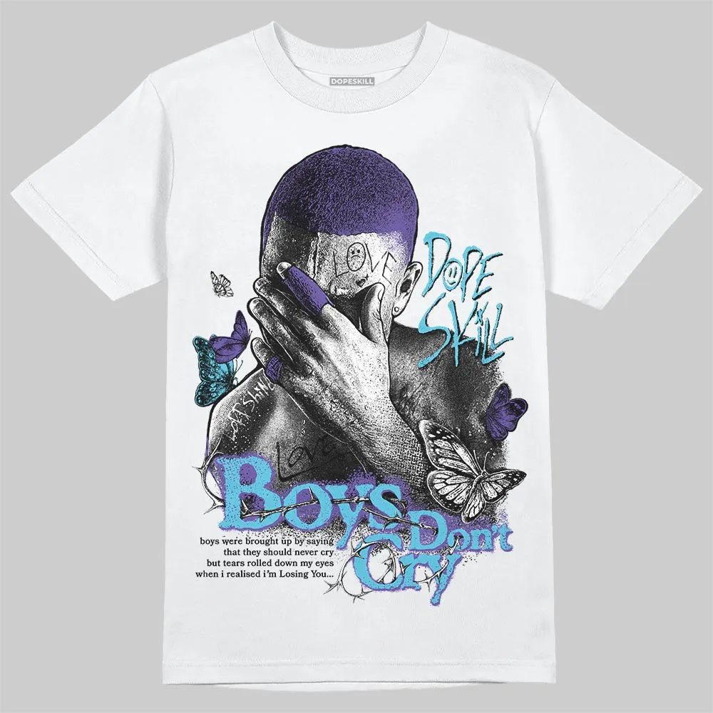 Aqua 8s DopeSkill T-Shirt Boys Don't Cry Graphic sold by DopeSkill product image thumbnail 2