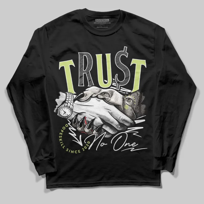 Luminous Green 5s DopeSkill Long Sleeve T-Shirt Trust No One Graphic sold by DopeSkill