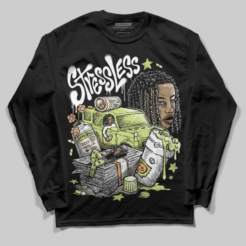 Luminous Green 5s DopeSkill Long Sleeve T-Shirt Stressless Graphic sold by DopeSkill
