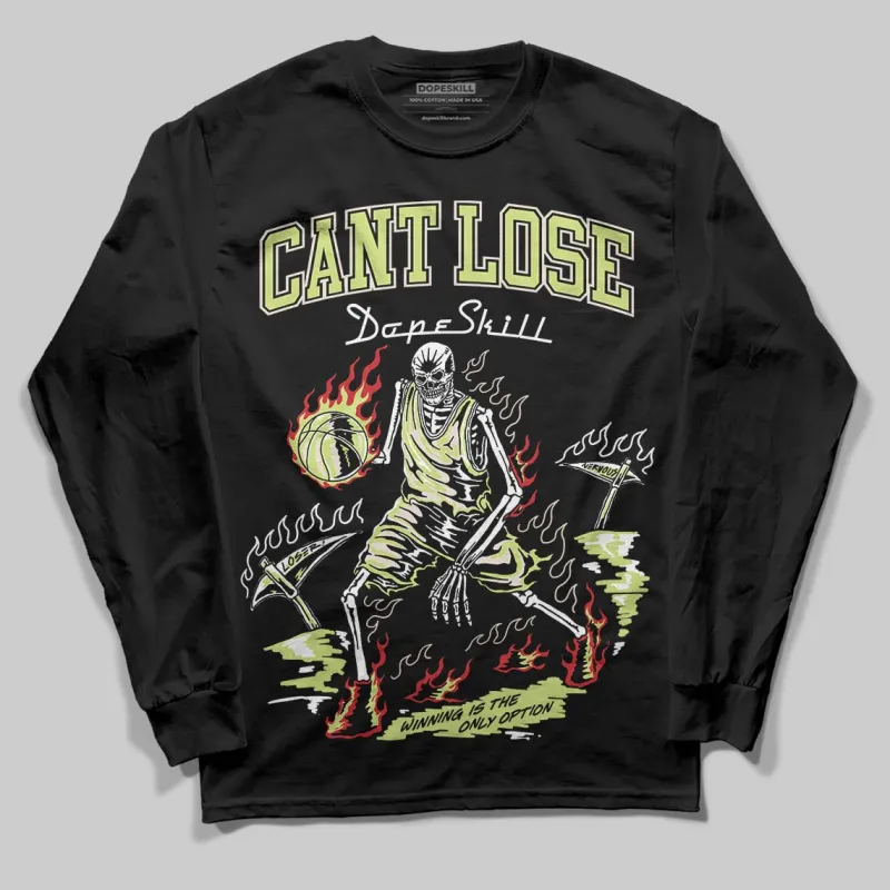 Luminous Green 5s DopeSkill Long Sleeve T-Shirt Cant Lose Graphic sold by DopeSkill