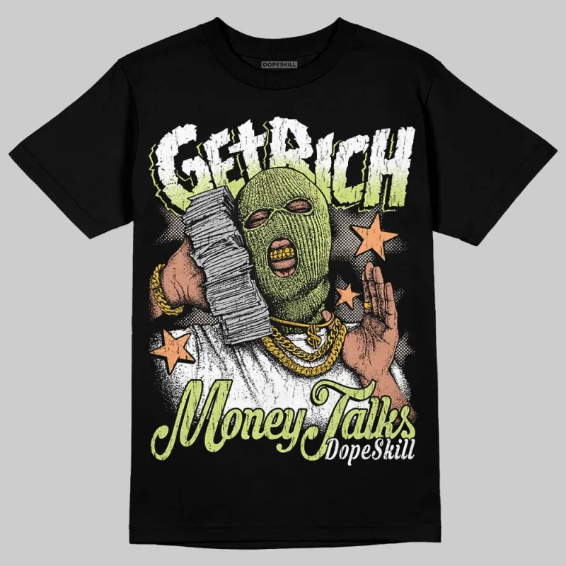 Luminous Green 5s DopeSkill T-Shirt Get Rich Graphic sold by DopeSkill