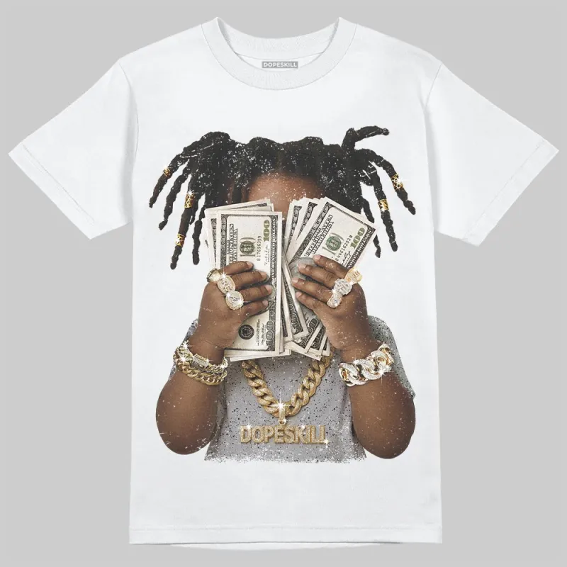 White Cement 4s DopeSkill T-Shirt Rich Youth Graphic sold by DopeSkill