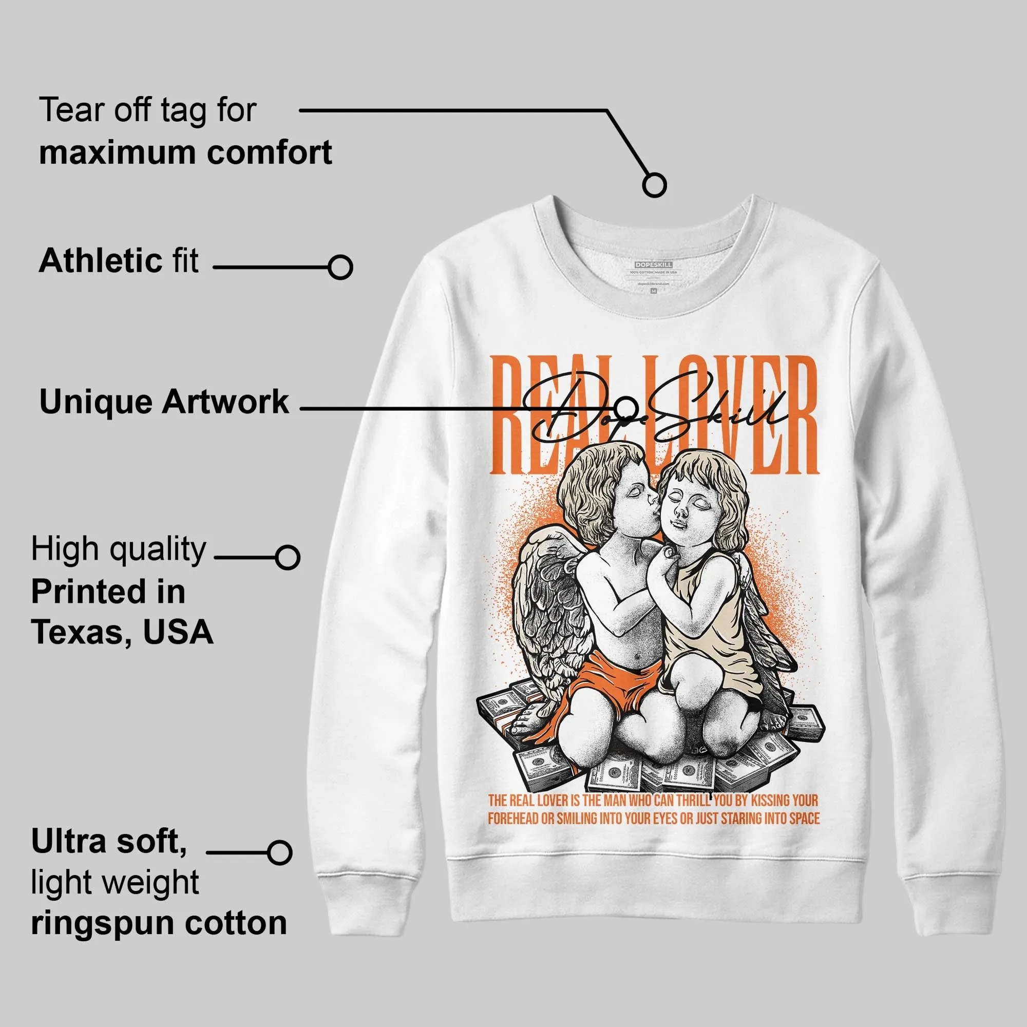 Starfish 3s DopeSkill Sweatshirt Real Lover Graphic sold by DopeSkill product image thumbnail 3
